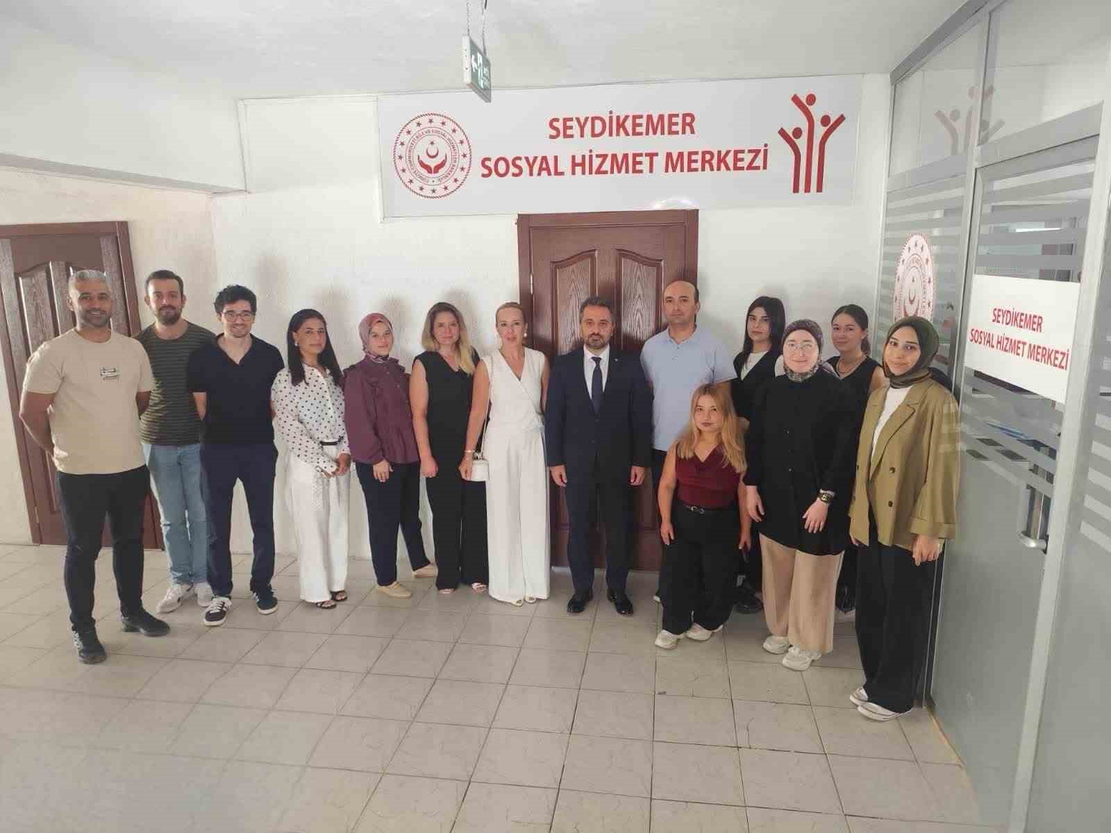 SOSYAL HİZMETLER İL MÜDÜRÜ SELÇUK SEYDİKEMER’DE DENETİM GERÇEKLEŞTİRDİ