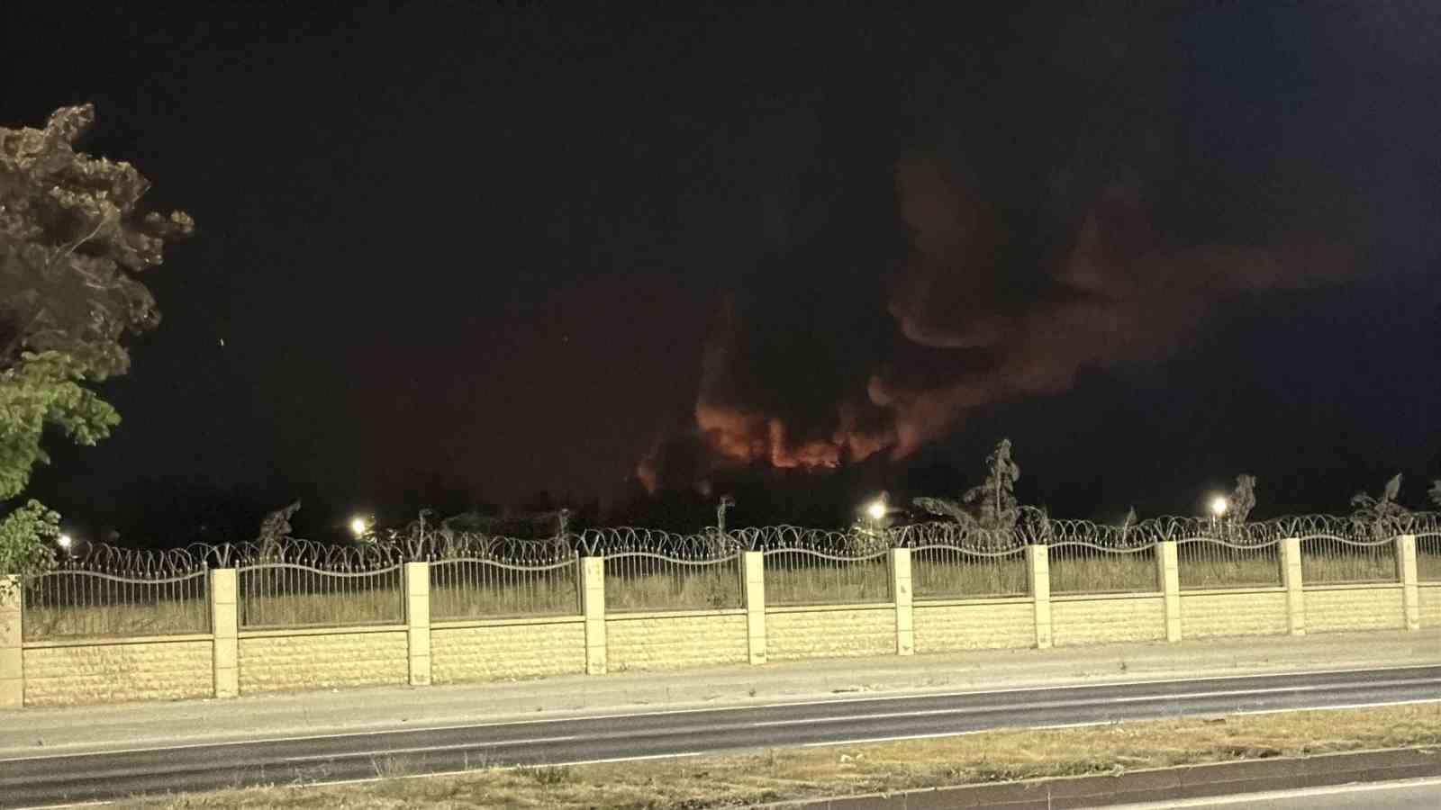 ESKİŞEHİR’DE TEI FABRİKASINDA KORKUTAN YANGIN