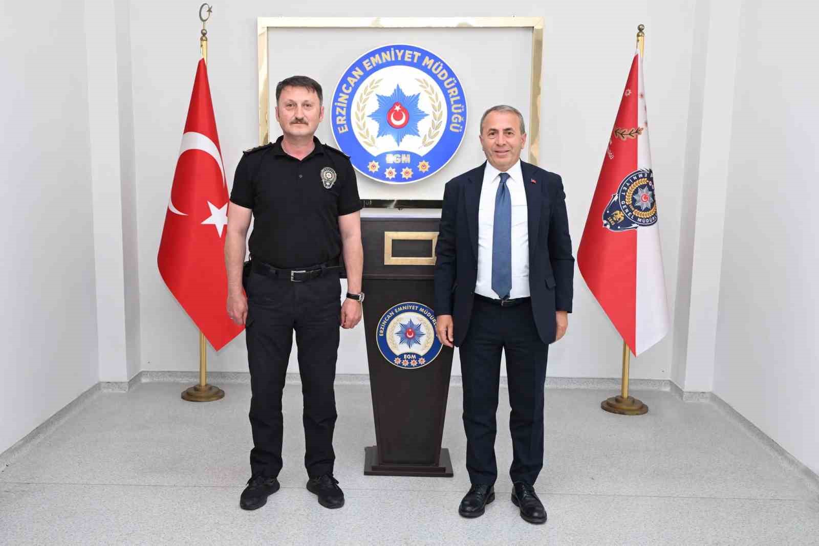 ERZİNCAN ESKİ İL EMNİYET MÜDÜRÜ KURT’TAN BAYBABA’YA ZİYARET