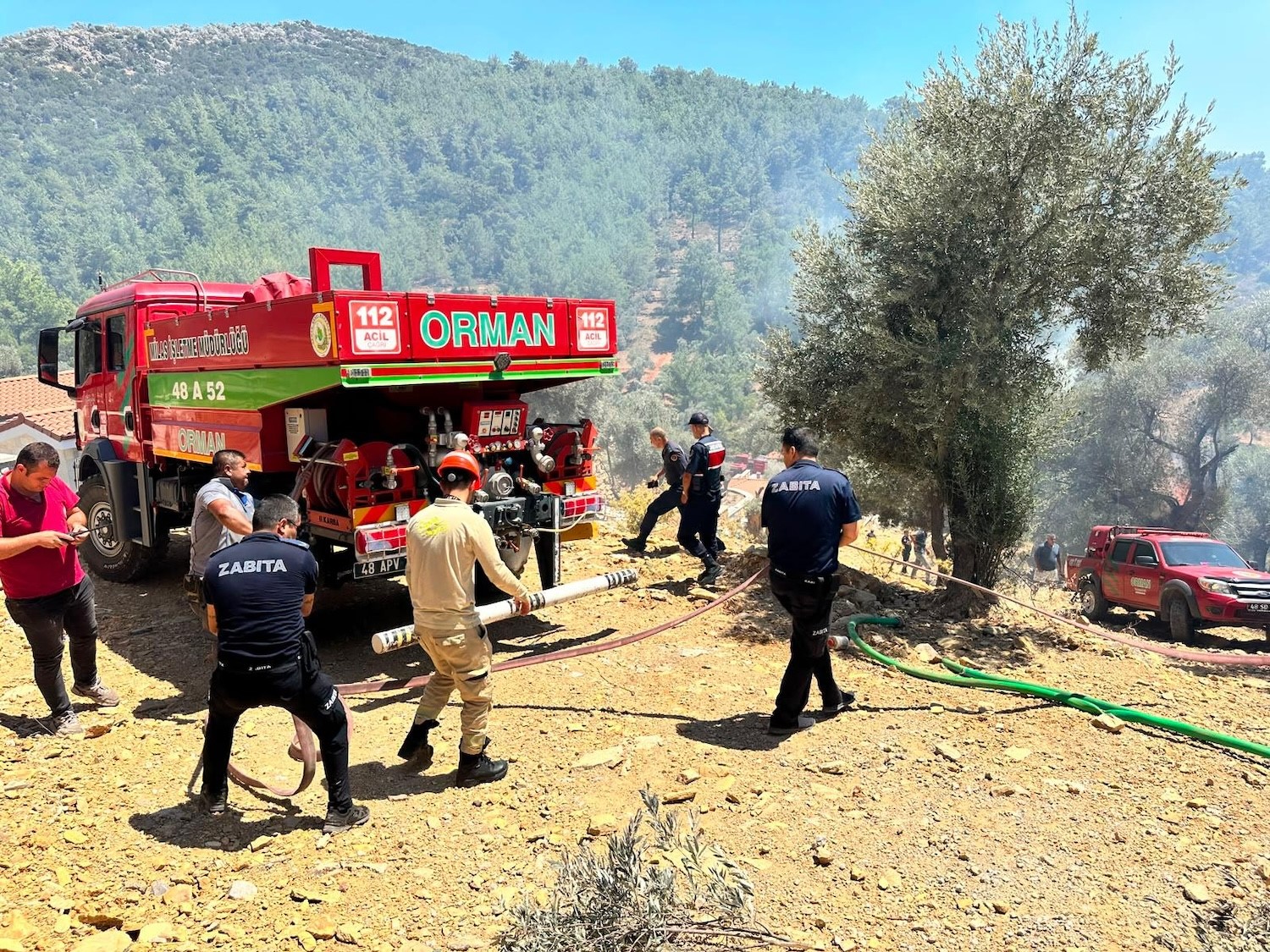 AFET İŞLERİNDEN YANGINLARA ETKİN DESTEK