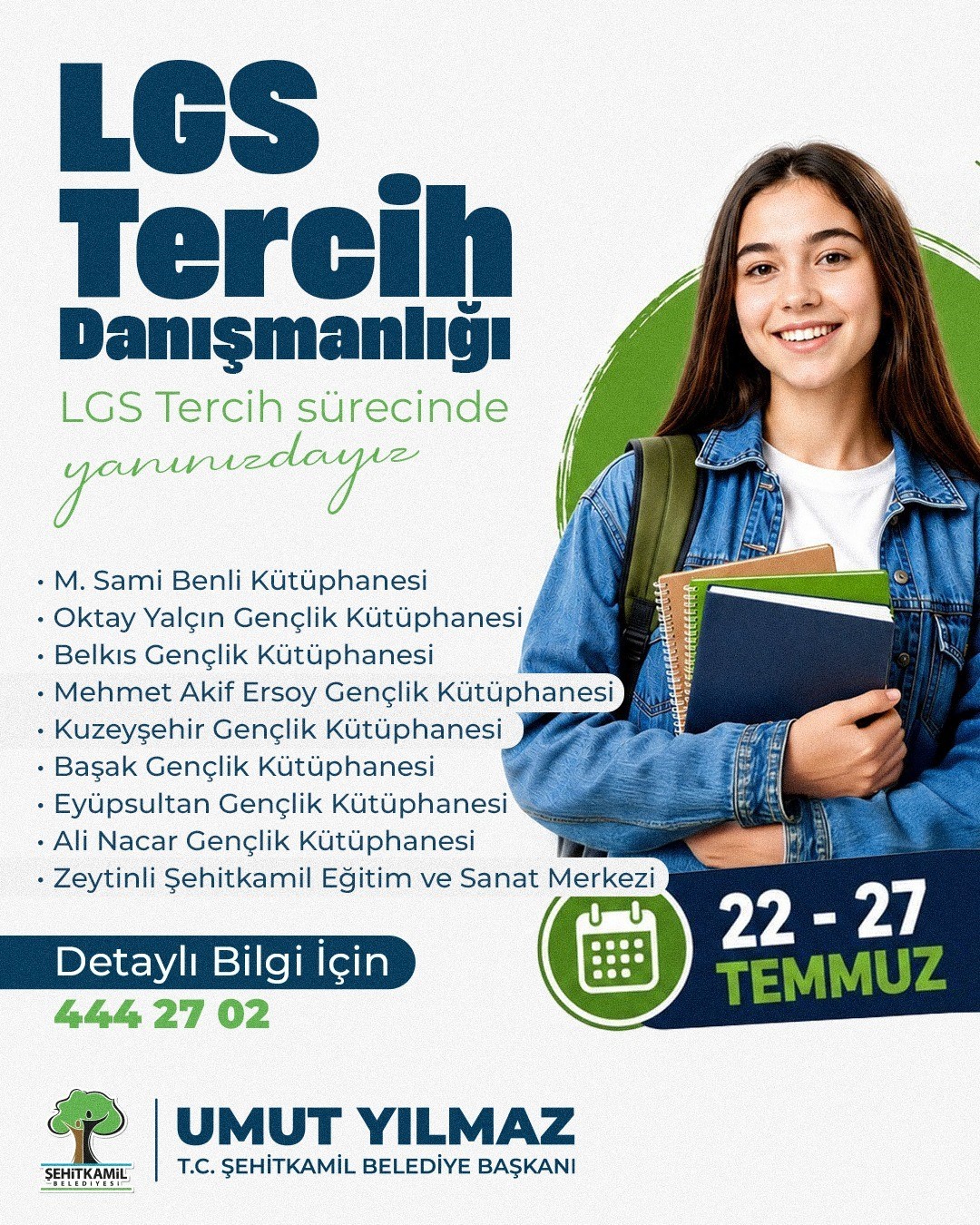 ŞEHİTKAMİL’DEN LGS ÖĞRENCİLERİNE ÜCRETSİZ DANIŞMANLIK DESTEĞİ