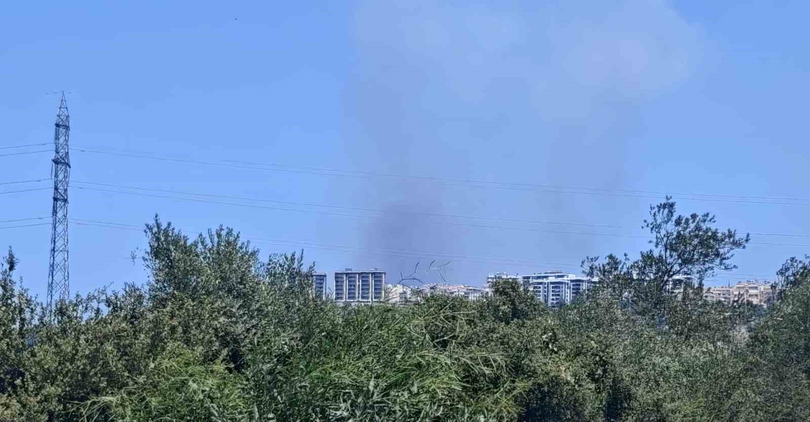 ANTALYA’DA ORMANLIK ALANDA YANGIN