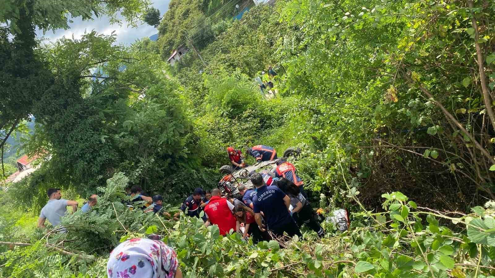 GİRESUN’DA TRAFİK KAZASI: 2 ÖLÜ, 3 YARALI