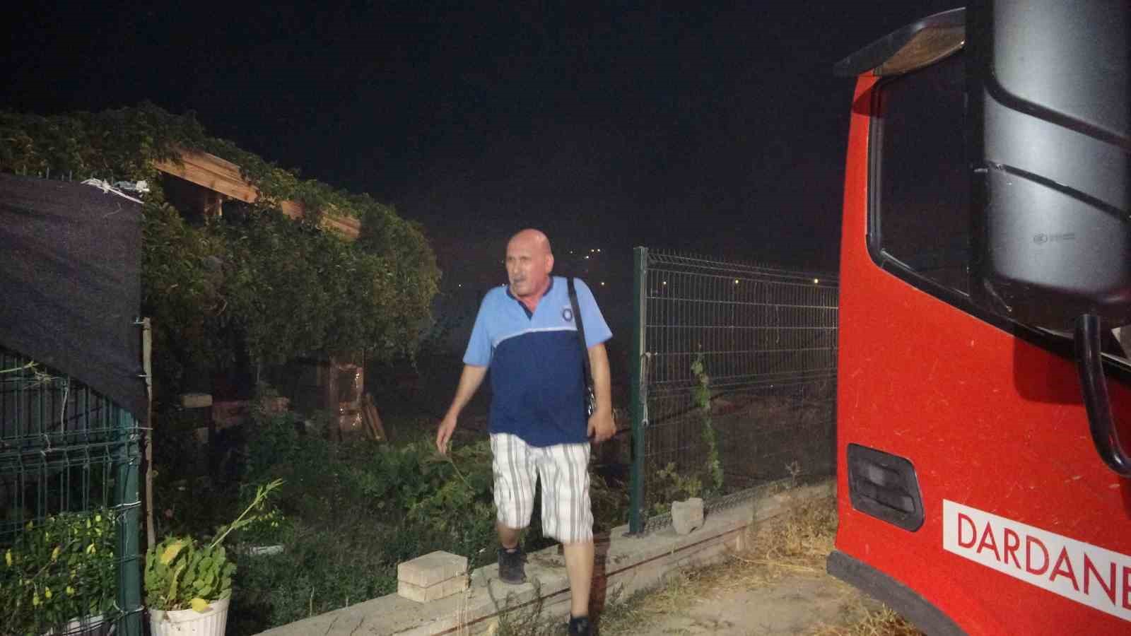 ÇANAKKALE’DE TARIM ARAZİSİNDEKİ YANGIN KONTROL ALTINA ALINDI