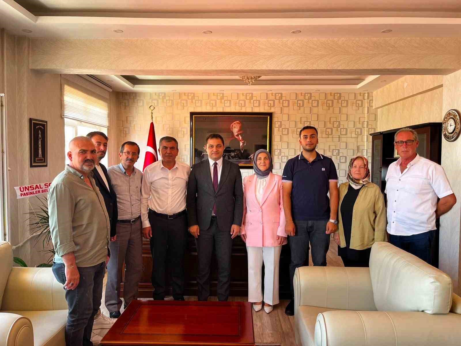 AK PARTİ’DEN KAYMAKAM TEMEL’E ’HAYIRLI OLSUN’ ZİYARETİ