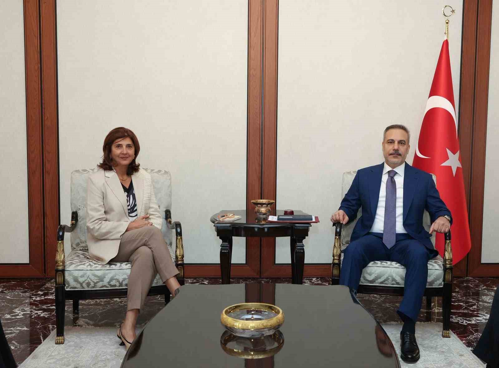BAKAN FİDAN, BM GENEL SEKRETERİ’NİN KIBRIS KONUSUNDA ŞAHSİ TEMSİLCİSİ CUELLAR’I KABUL ETTİ