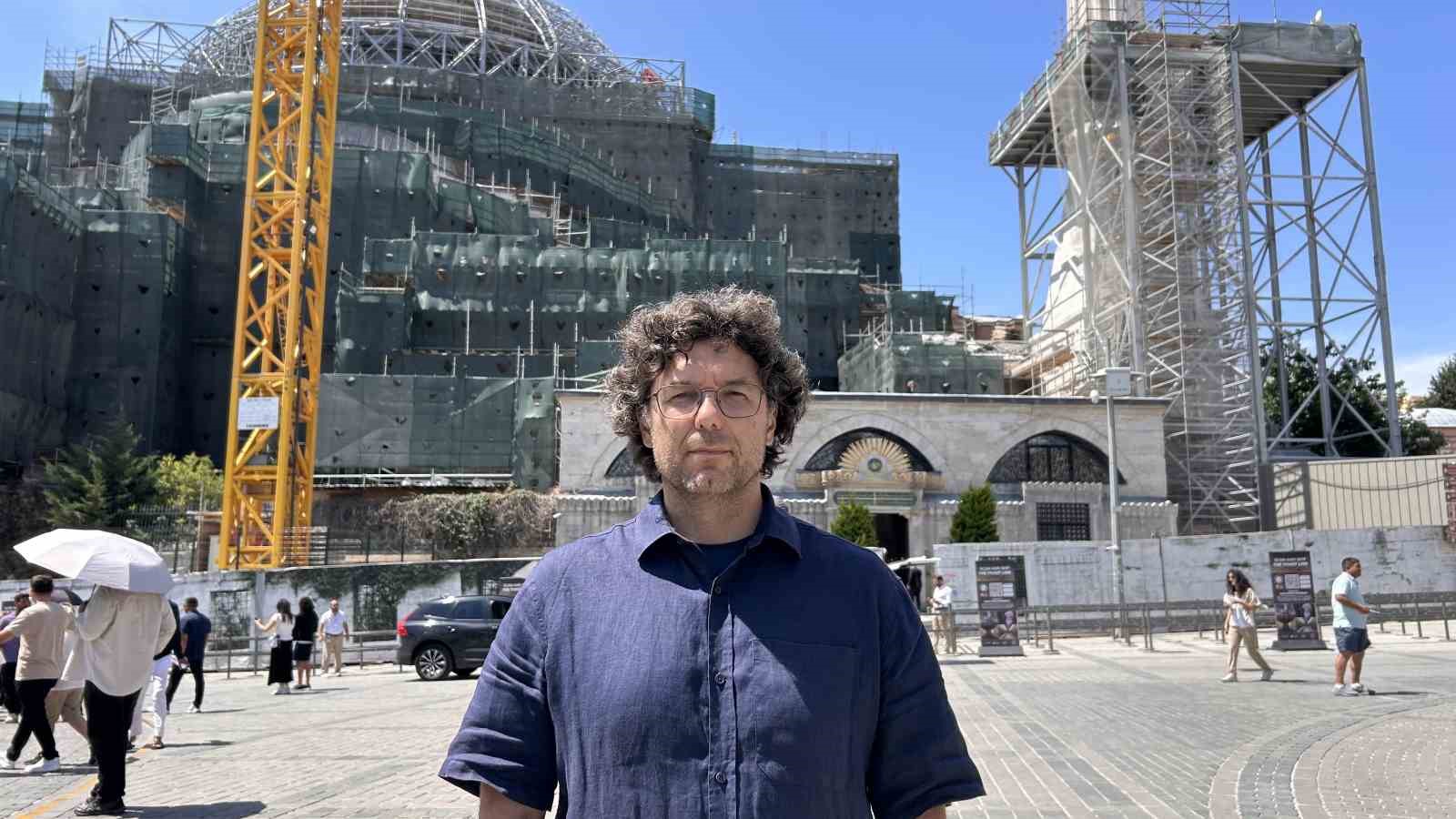 AYASOFYA-İ KEBİR CAMİ-İ ŞERİFİ’NDEKİ RESTORASYON ÇALIŞMALARINDA YENİ AŞAMAYA GELİNDİ