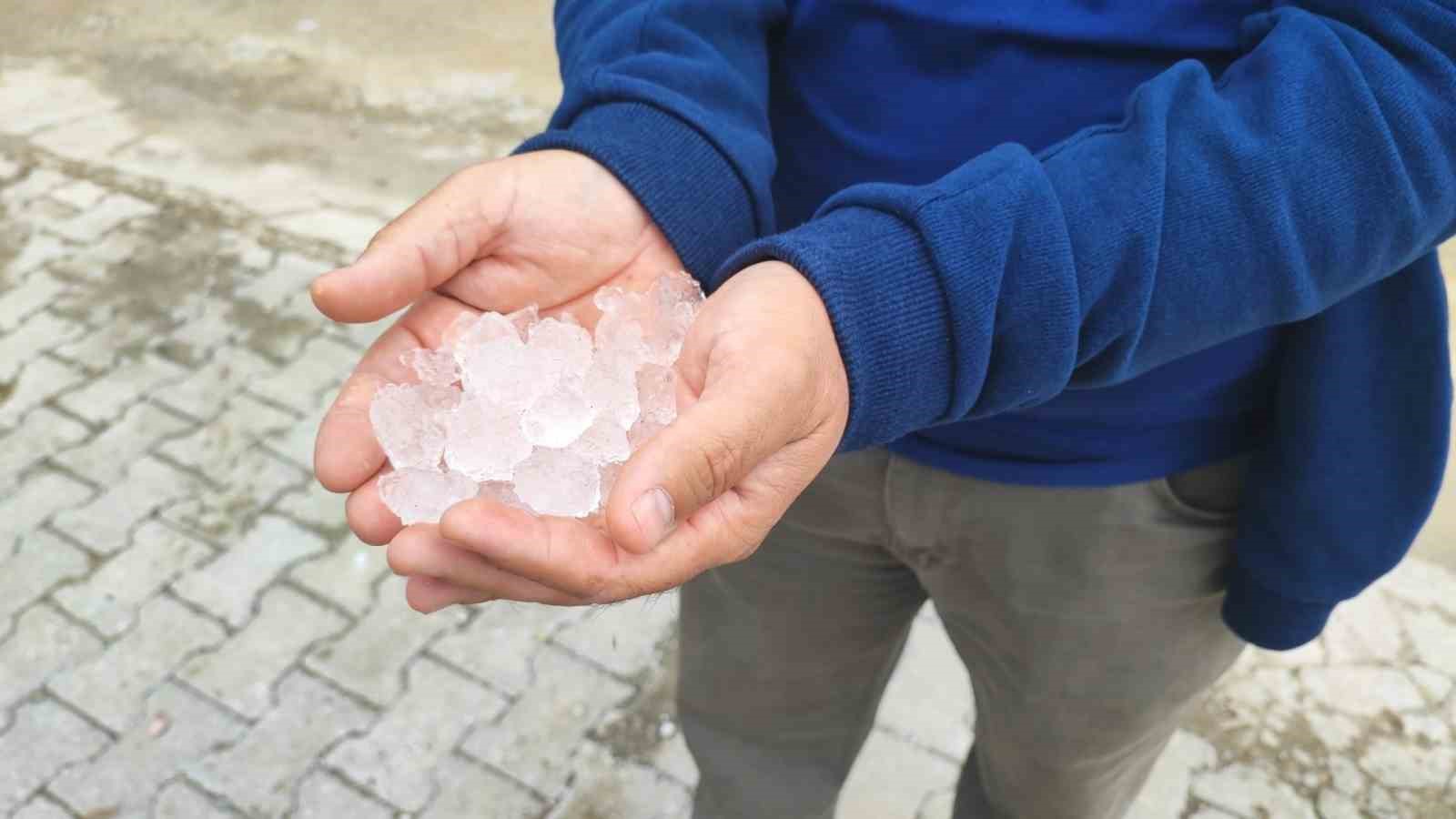 YOZGAT’TA DOLU TARIM ALANLARINI VURDU, KÖYLÜLER AFET BÖLGESİ İLANI İSTEDİ