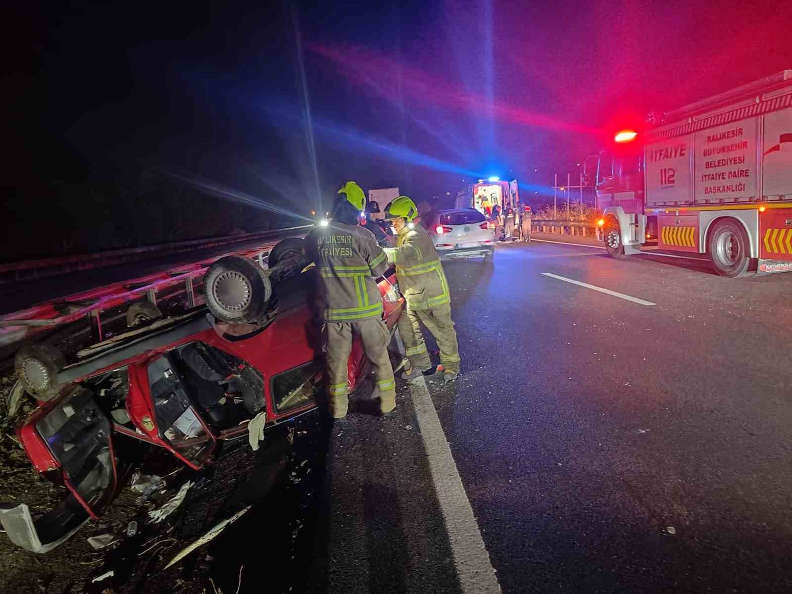 SUSURLUK’TA TRAFİK KAZASI: 1’İ ÇOCUK 5 YARALI