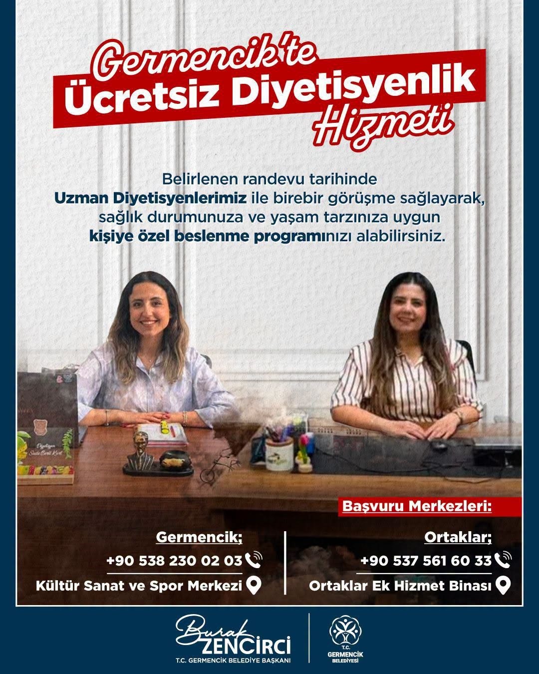 GERMENCİK BELEDİYESİ VATANDAŞLARA ÜCRETSİZ DİYET HİZMETİ SUNUYOR