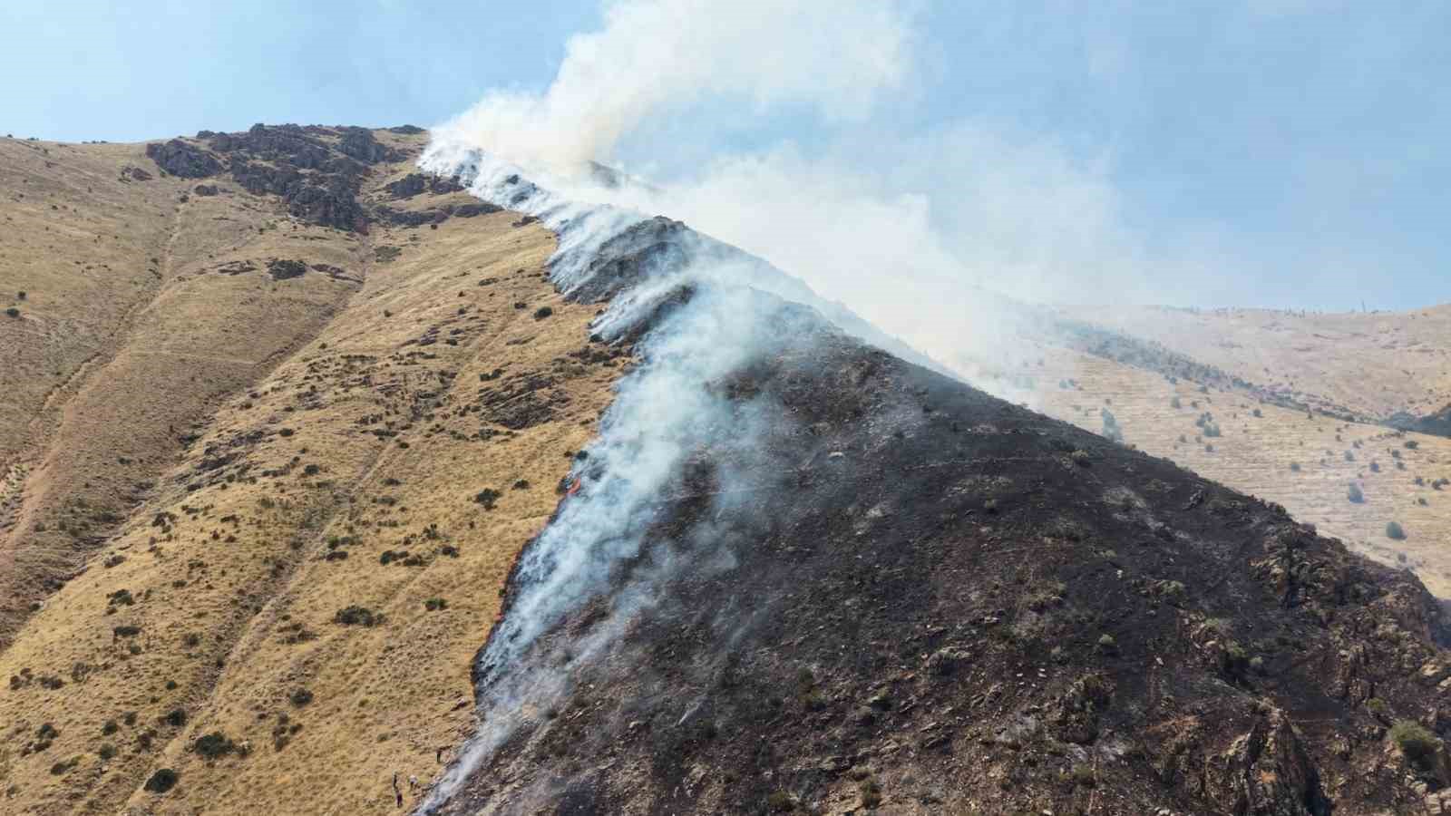 ELAZIĞ’DA DAĞLIK ALANDA ÇIKAN YANGINDA 1 ŞÜPHELİ GÖZALTINA ALINDI