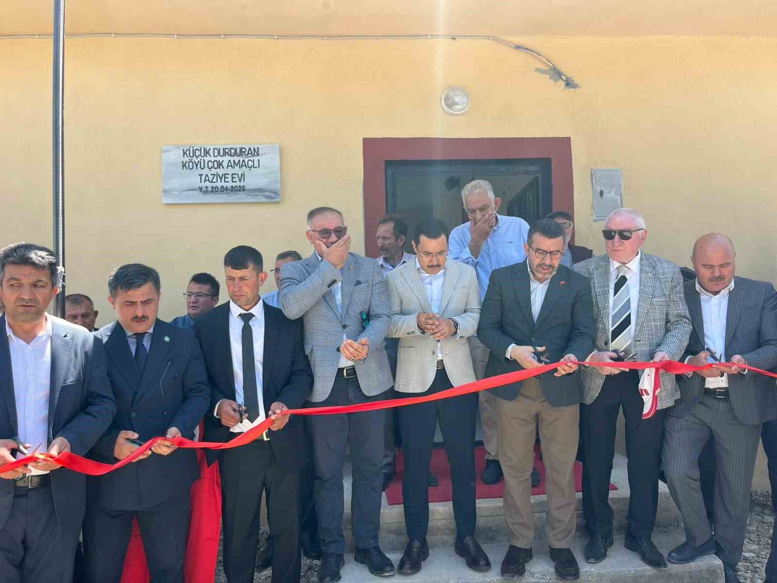 KÜÇÜKDURDURAN KÖYÜ’NDE DAYANIŞMANIN ESERİ TAZİYE EVİ HİZMETE AÇILDI