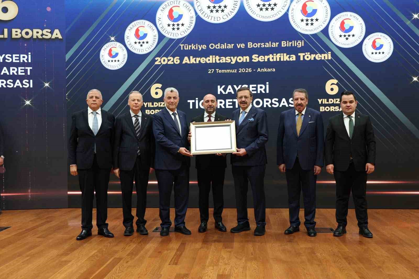 KAYSERİ TİCARET BORSASI’NDAN BÜYÜK BAŞARI
