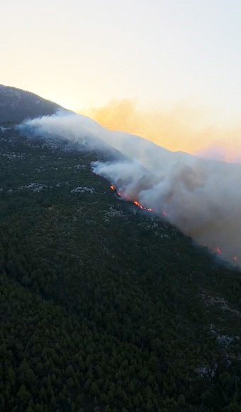 ANTALYA KAŞ’TA ORMAN YANGINI