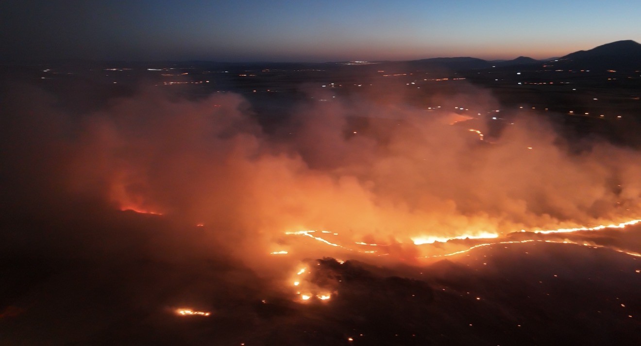ADIYAMAN’DA ORMANLIK ALANDA YANGIN