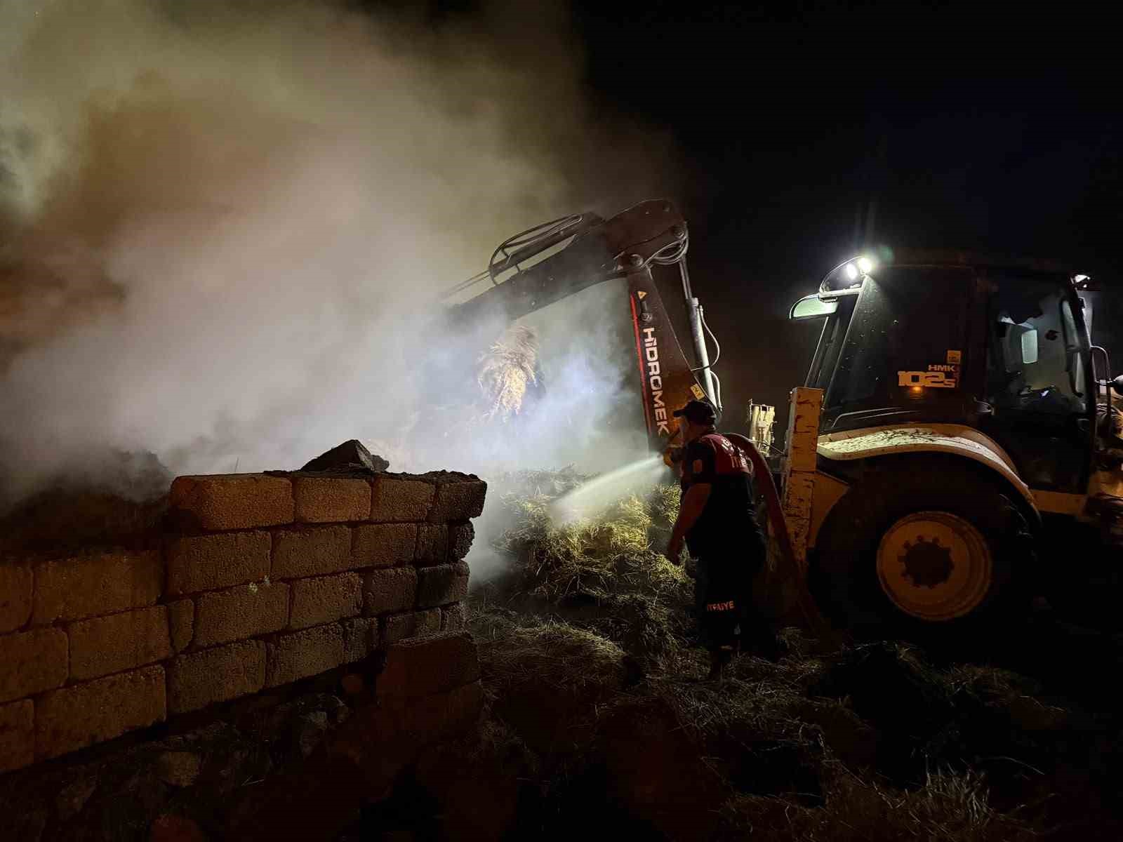 IĞDIR’DA 2 BİN BALYA ALEVLERE TESLİM OLDU