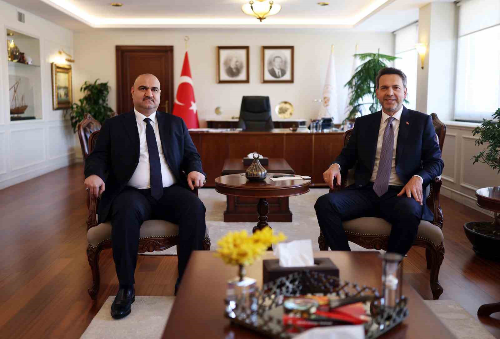 BAKAN BAYRAKTAR, KERKÜK VALİSİ AĞA’YI AĞIRLADI
