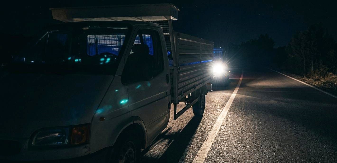 ÇALINAN KAMYONET TERK EDİLMİŞ HALDE BULUNDU