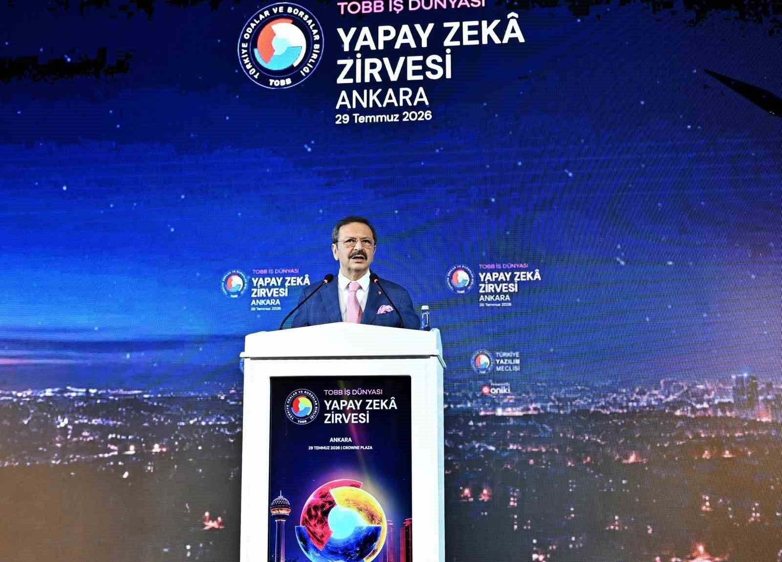 TOBB BAŞKANI HİSARCIKLIOĞLU: "YAPAY ZEKADA YERLİ VE MİLLİ GİRİŞİMCİLERİMİZİ DAHA FAZLA DESTEKLEMEMİZ GEREKİYOR"