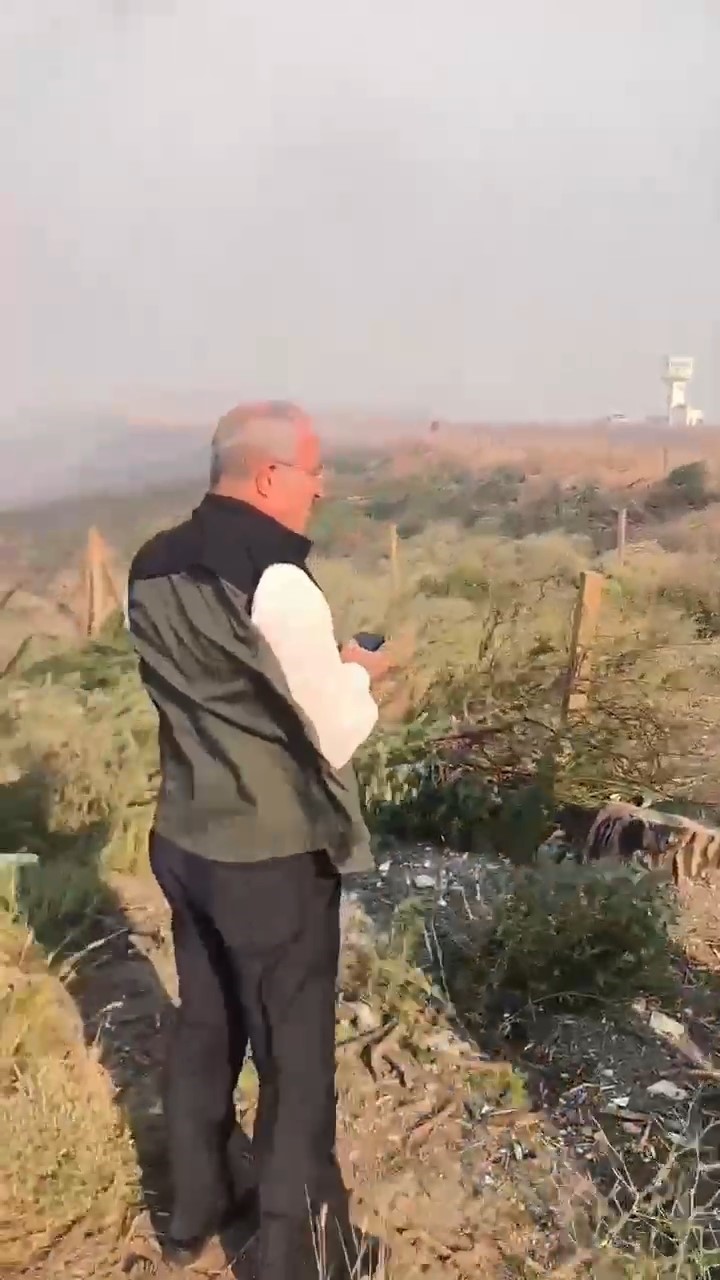 ÇANAKKALE VALİSİ TORAMAN YANGIN BÖLGESİNDE