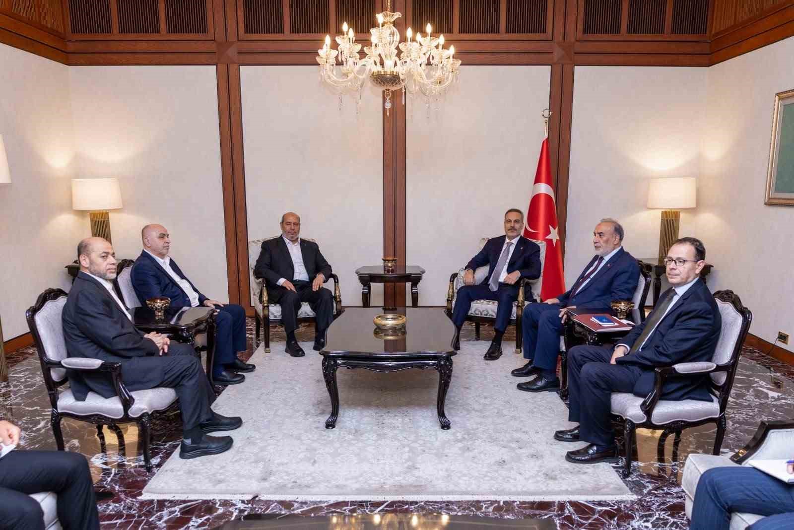 BAKAN FİDAN, HAMAS SİYASİ BÜRO ŞEFİ HAYYE’Yİ KABUL ETTİ