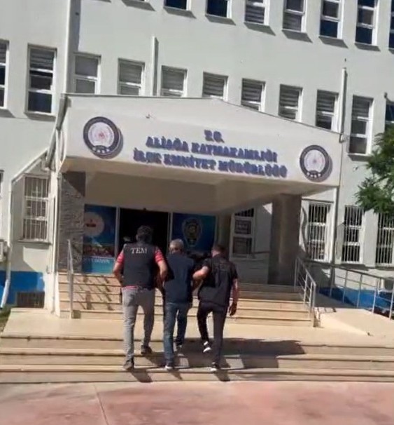 ALİAĞA’DA 9 YIL 10 AY HAPİS CEZASI BULUNAN ŞAHIS YAKALANDI