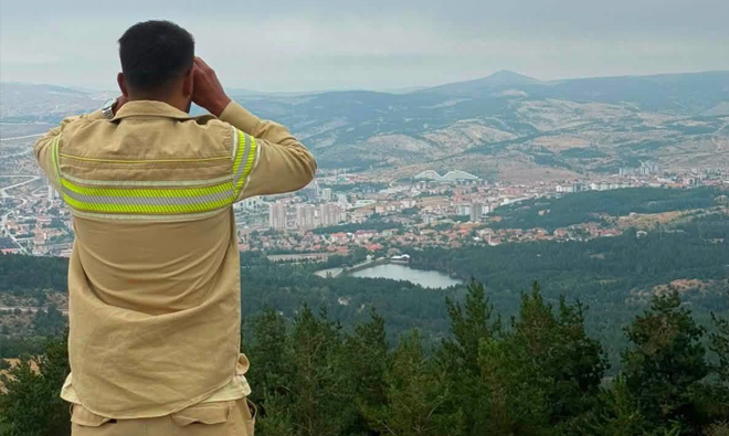 ORMANLIK ALANLARINDA YANGIN RİSKİNE KARŞI DÜRBÜNLÜ GÖZETİM