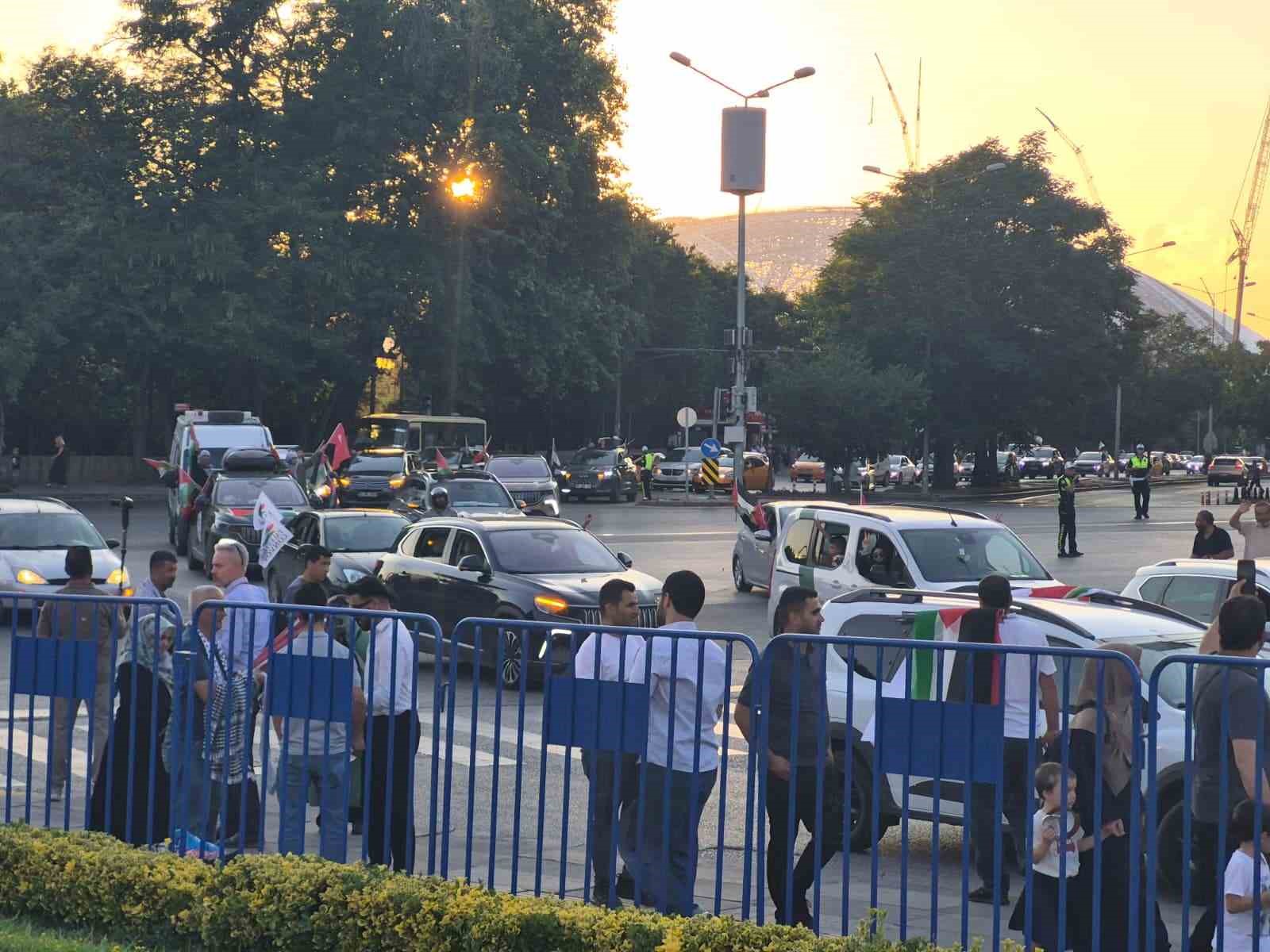 BOSNA HERSEK’TEN YOLA ÇIKAN "FİLİSTİN KONVOYU" ANKARA’DA KARŞILANDI