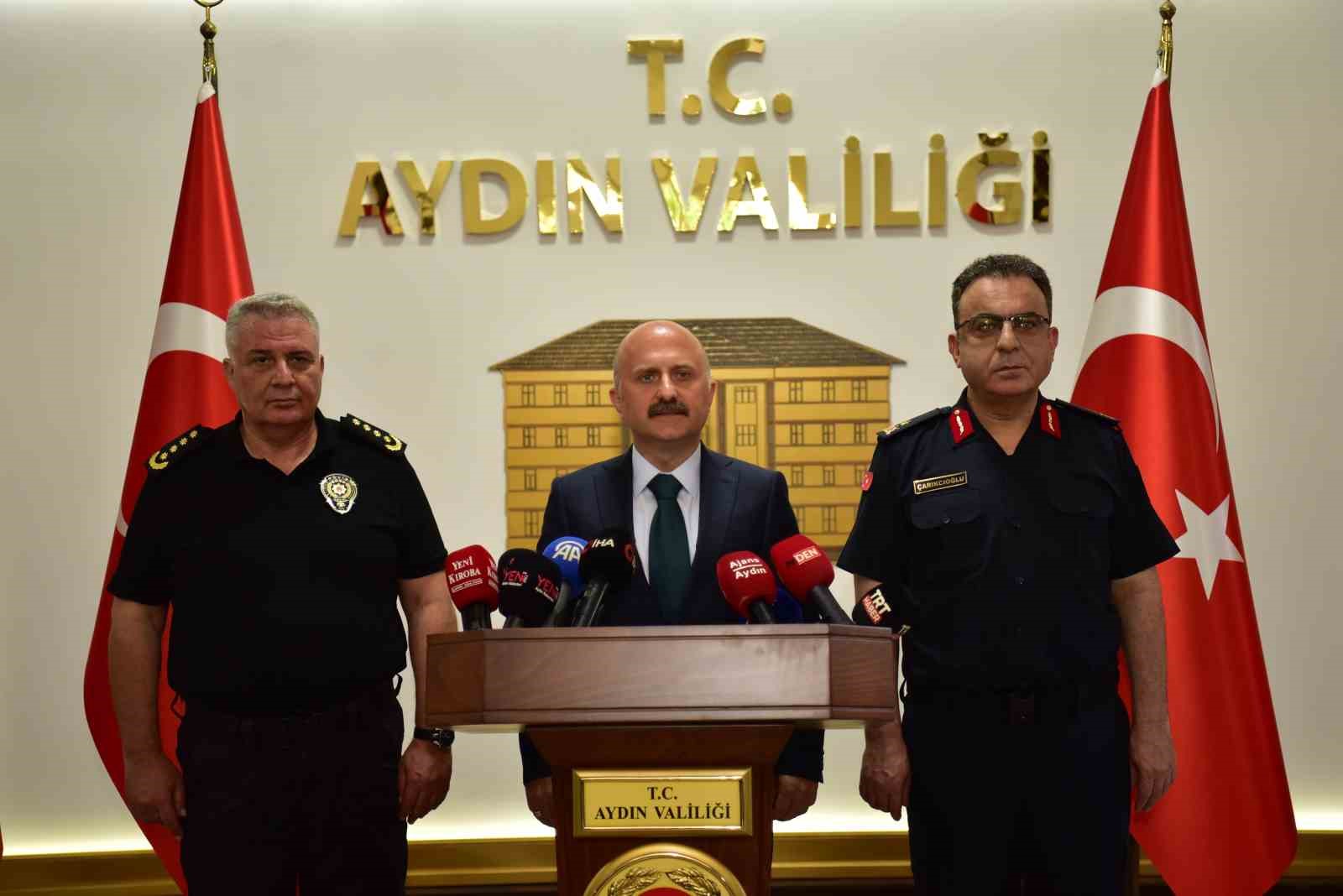 AYDIN VALİSİ VAROL; "VATANDAŞIN HUZUR VE GÜVENİ İÇİN ÇALIŞMALARIMIZ ARALIKSIZ SÜRECEK"