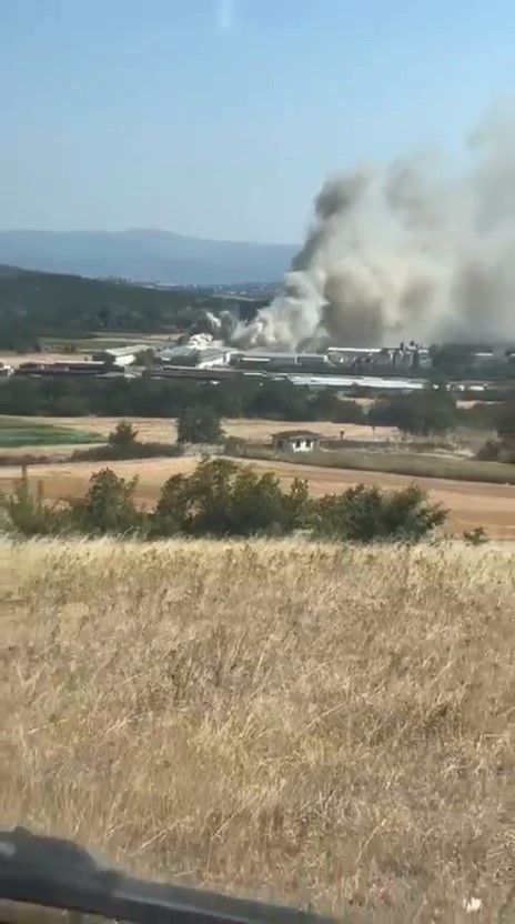 BURSA’DA TAVUK ÇİFTLİĞİNDE YANGIN