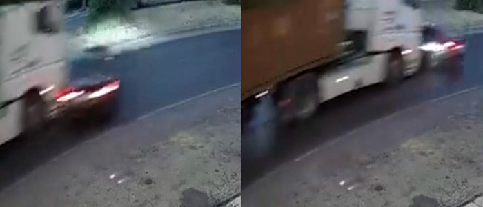 MERSİN’DE TIRIN ÇARPTIĞI ARAÇ METRELERCE SÜRÜKLENDİ