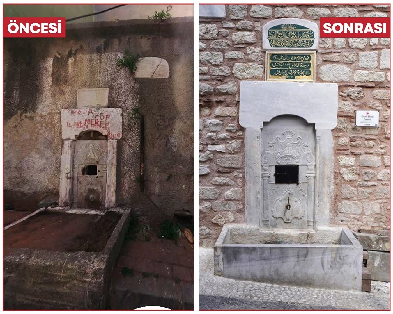 FATİH BELEDİYESİ TARİHÎ ÇEŞMELERİ BİRER BİRER AYAĞA KALDIRIYOR