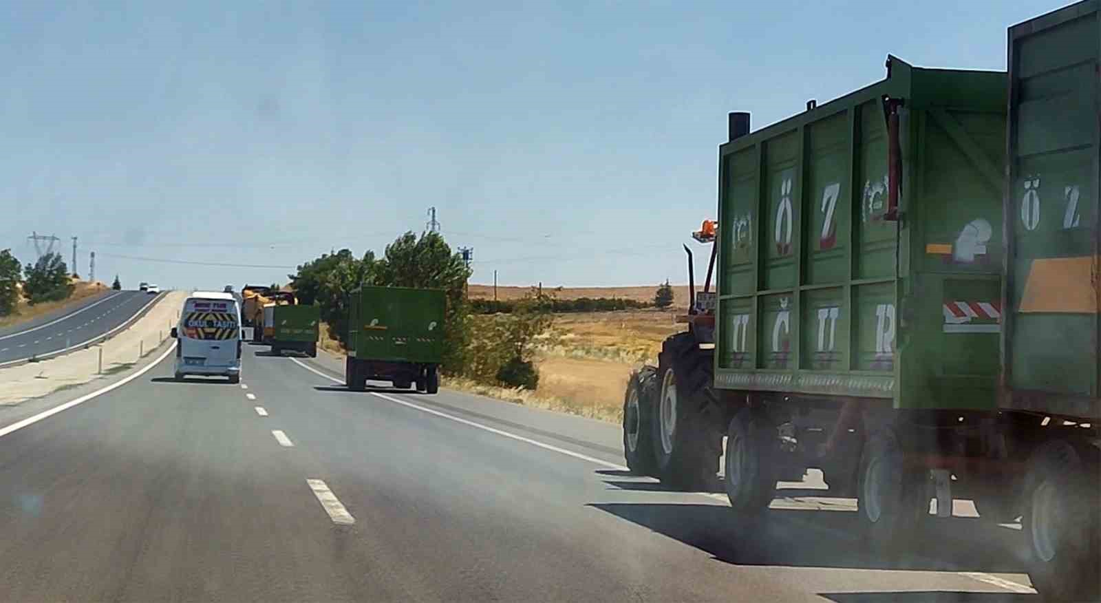 YOZGAT’TA HASAT SEZONUYLA BİRLİKTE TRAFİKTE YOĞUNLUK ARTTI