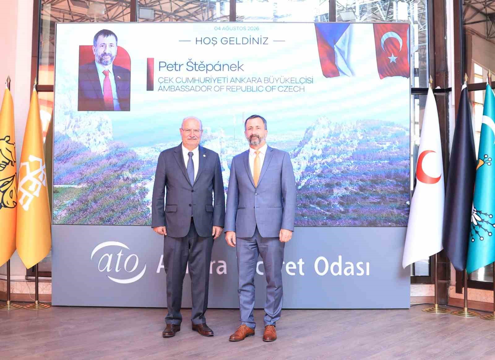 ÇEKYA BÜYÜKELÇİSİ STEPANEK, ATO BAŞKANI BARAN’I ZİYARET ETTİ