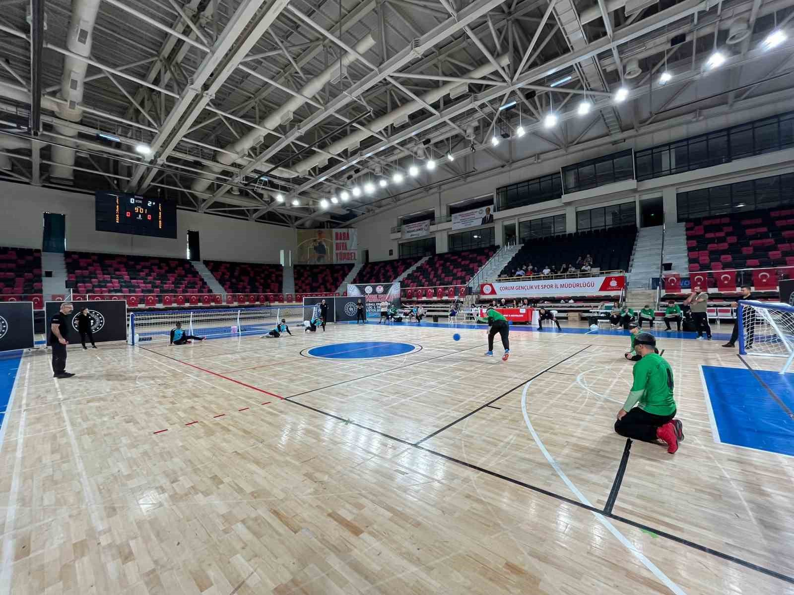 GOALBALL 1. LİG, ÇORUM’DA BAŞLADI