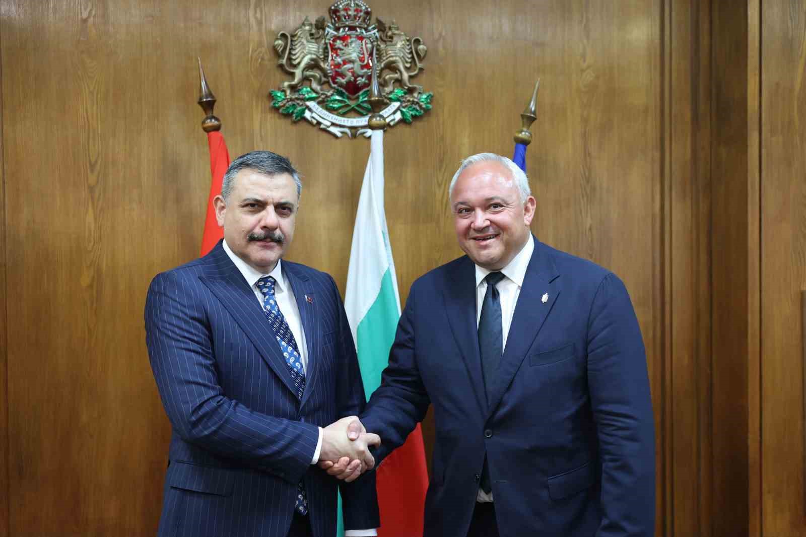 İÇİŞLERİ BAKANI ÇİFTÇİ, BULGARİSTANLI MEVKİDAŞI DEMERDZHİEV İLE BİR ARAYA GELDİ