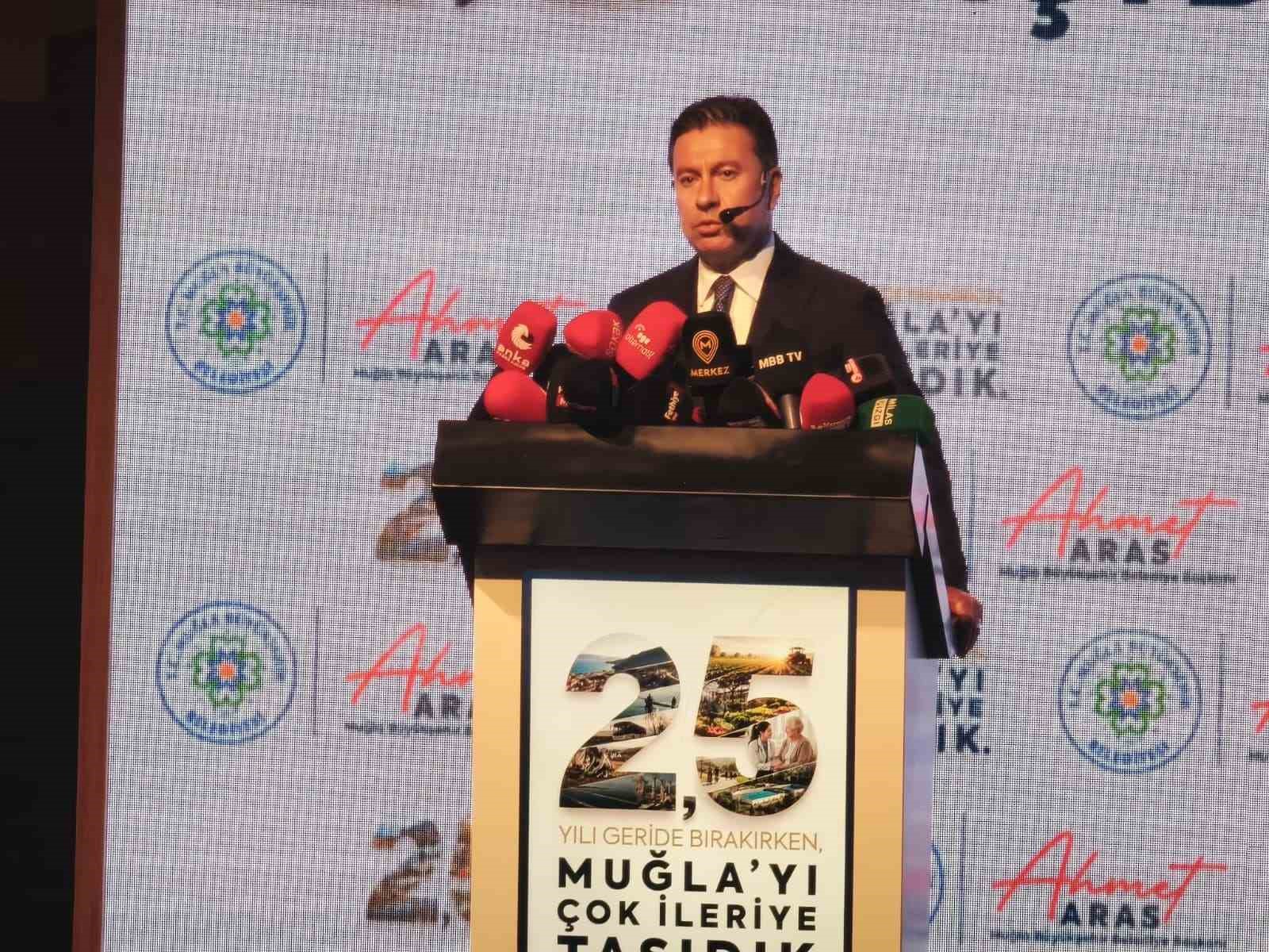 MUĞLA BÜYÜKŞEHİR BELEDİYE AHMET ARAS 2,5 YILLIK İCRAATLARINI AÇIKLADI: VAATLERİN YÜZDE 61,5’İ HAYATA GEÇİRİLDİ