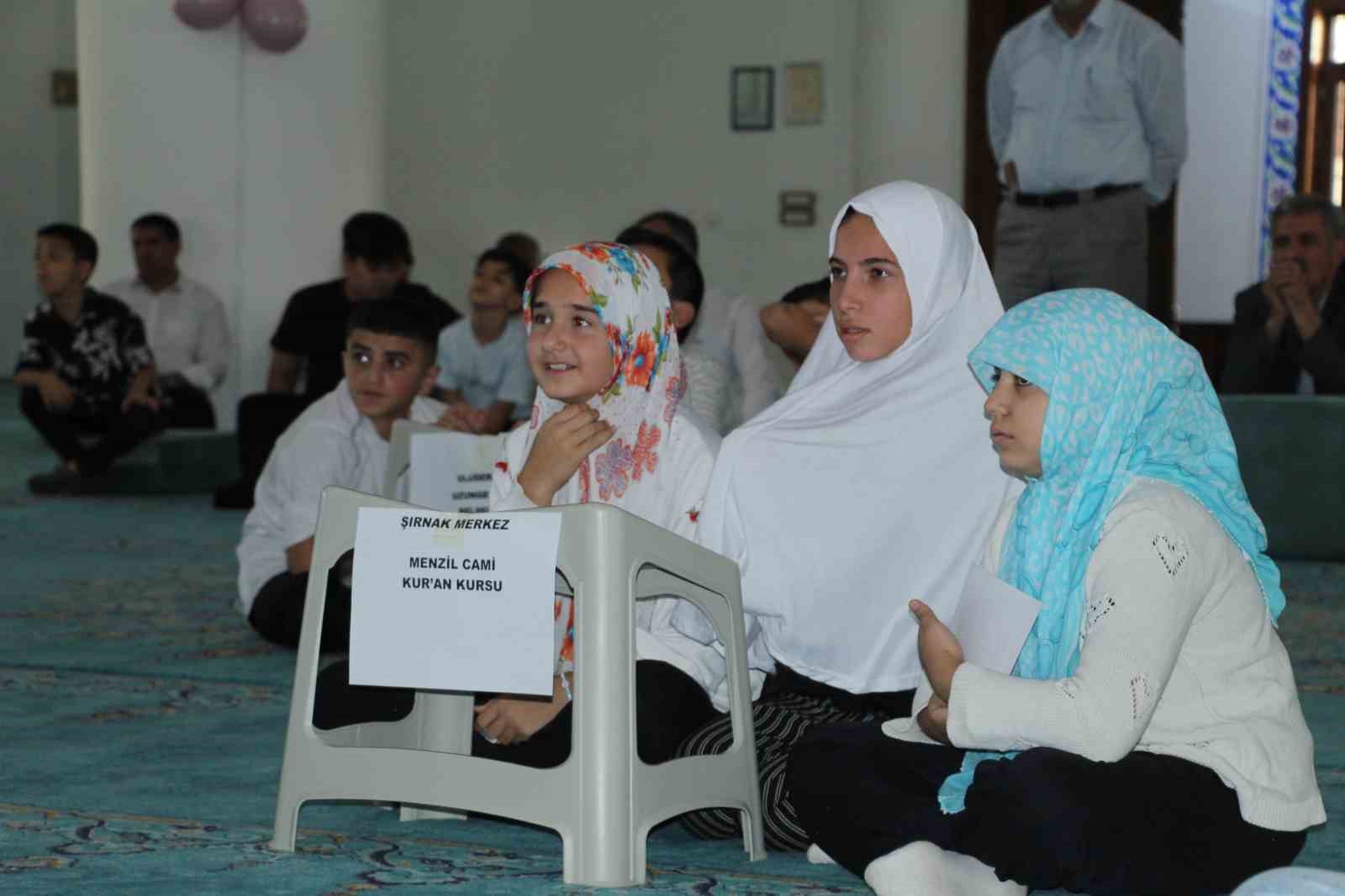 ŞIRNAK’TA YAZ KUR’AN KURSLARINDA FİNAL COŞKUSU: ŞAMPİYONLARA MÜKAFATLARI VERİLDİ