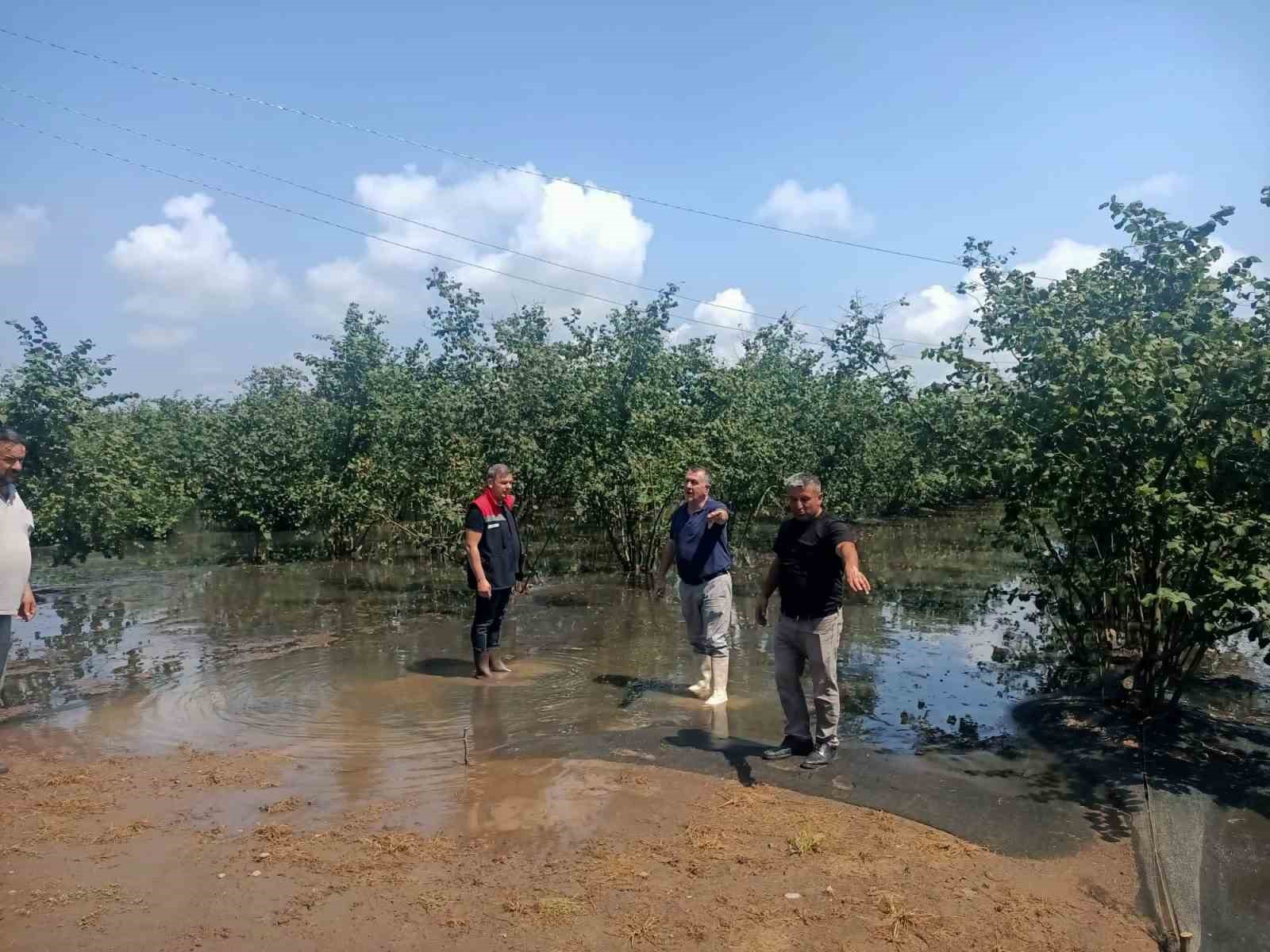 SAĞANAĞIN VURDUĞU ÇARŞAMBA’DA HASAR TESPİT ÇALIŞMALARI SÜRÜYOR