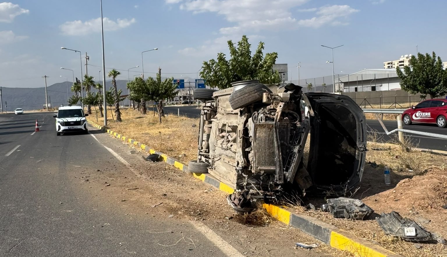 CİZRE’DE TRAFİK KAZASI: 1 YARALI