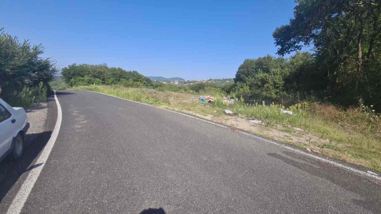 ZONGULDAK’TA ORMANLIK ALANA ATILAN CAM ŞİŞELER YANGIN RİSKİ OLUŞTURDU
