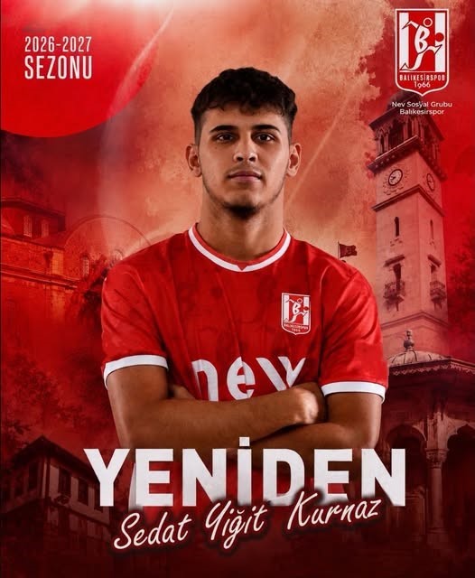 BALIKESİRSPOR, SEDAT YİĞİT KURNAZ’LA SÖZLEŞME YENİLEDİ