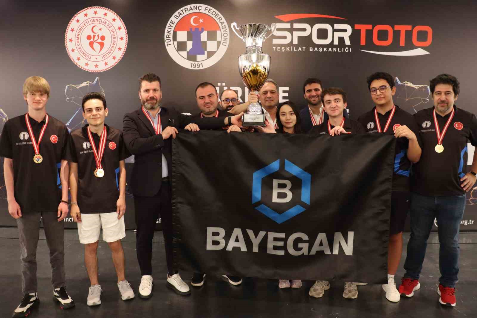 BAYEGAN PENDİK SATRANÇ SPOR KULÜBÜ, TÜRKİYE SATRANÇ SÜPER LİGİ’NDE ÜST ÜSTE ÜÇÜNCÜ KEZ ŞAMPİYON