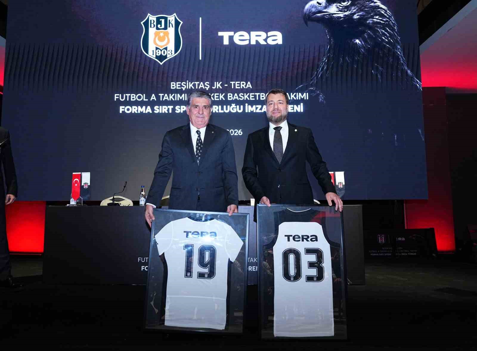 TERA HOLDİNG, BEŞİKTAŞ JK’NİN FUTBOL VE BASKETBOL TAKIMLARINA FORMA SIRT SPONSORU OLDU