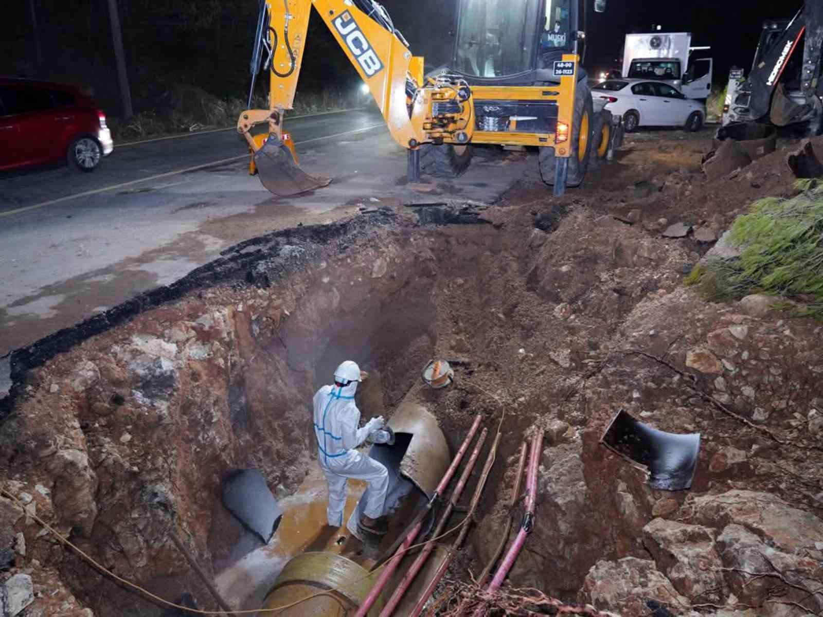 MUSKİ’DEN BODRUM SU İSALE HATTINDAKİ PATLAMA HAKKINDA AÇIKLAMA