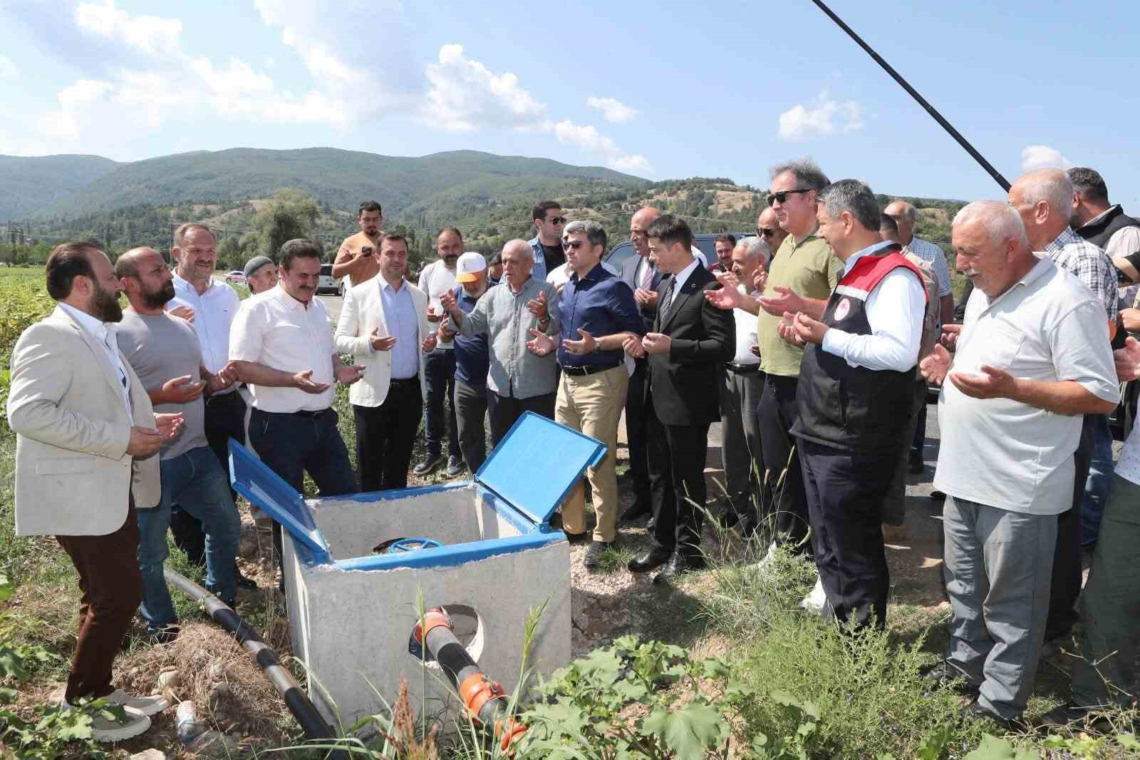 ESENÇAY’DA 305 HEKTARLIK ARAZİ SUYA KAVUŞTU