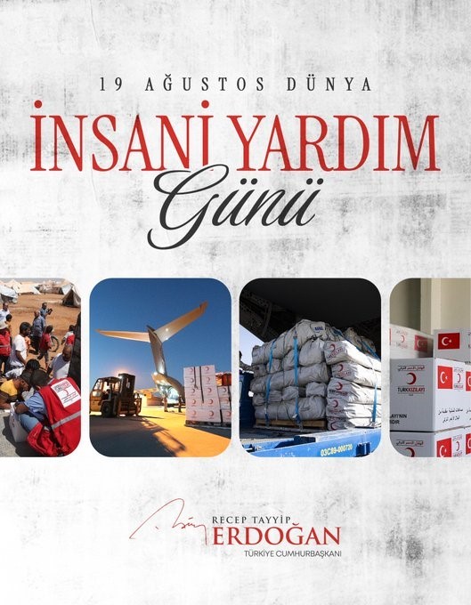 CUMHURBAŞKANI ERDOĞAN: "DÜNYANIN MİLLİ GELİRİNE ORANLA EN FAZLA İNSANİ YARDIMDA BULUNAN ÜLKESİ KONUMUNDA BULUNMAYI SÜRDÜRÜYORUZ"