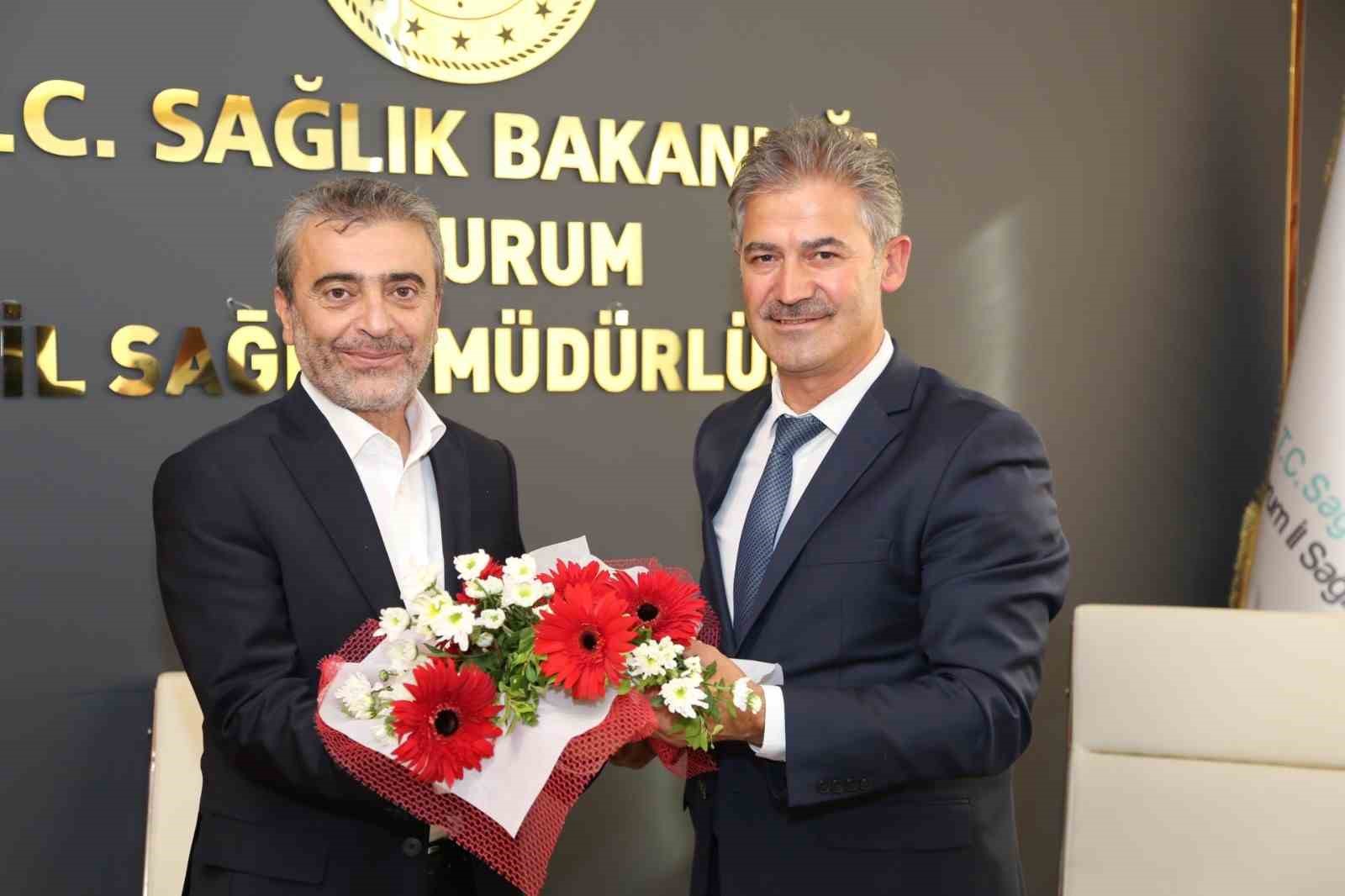 ERZURUM SAĞLIK MÜDÜRLÜĞÜ’NDE BAYRAK DEĞİŞİMİ: BEDİR GÖREVİ MERAL’E DEVRETTİ