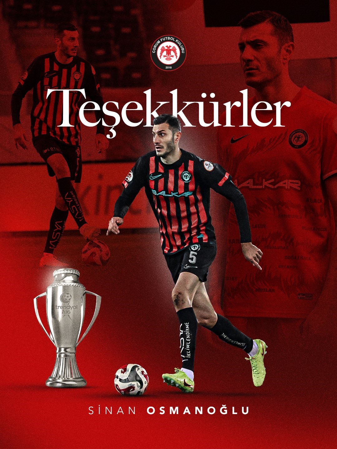 ÇORUM FK, SİNAN OSMANOĞLU İLE YOLLARINI AYIRDI