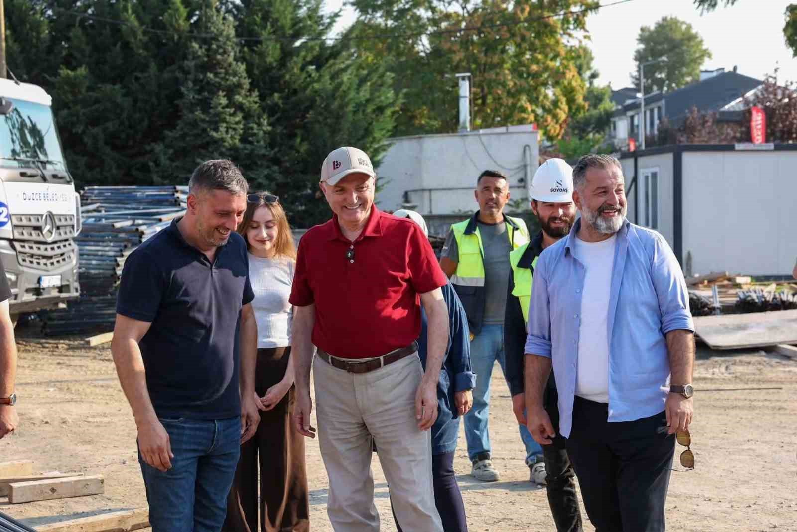 CEDİDİYE KENT MEYDANI VE 19 MAYIS SPOR KAMPÜSÜ İNŞAATINDA SONA DOĞRU